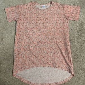 LuLaRoe Kids Casual Dress in Pink Floral